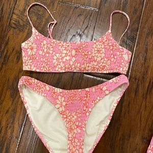 Triangl bikini set, top is size xs, bottom is size small.
